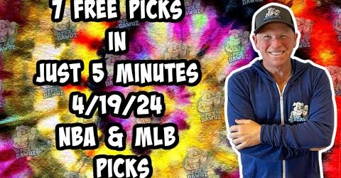 NBA, MLB Best Bets for Today Picks & Predictions Friday 4/19/24 | 7 Picks in 5 Minutes