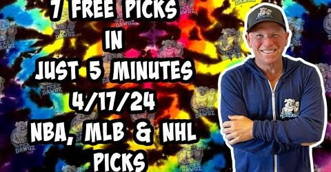 NBA, MLB, NHL Best Bets for Today Picks & Predictions Wednesday 4/17/24 | 7 Picks in 5 Minutes