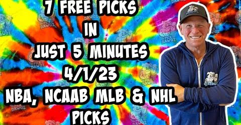 NBA, NCAAB, MLB & NHL Best Bets for Today Picks & Predictions Friday 4/1/23 | 7 Picks in 5 Minutes
